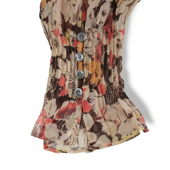 Polo Ralph Lauren One Shoulder Floral Maxi Dress Asymmetric Sleeve Viscose 12 - Picture 5 of 11